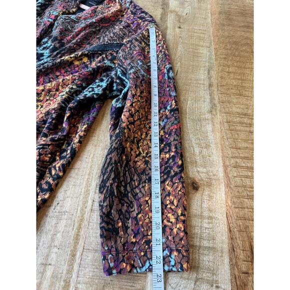 Ali Miles Women's Boho Artsy Colorful Button Front Jacket Cardigan Knit 3X - Picture 12 of 12